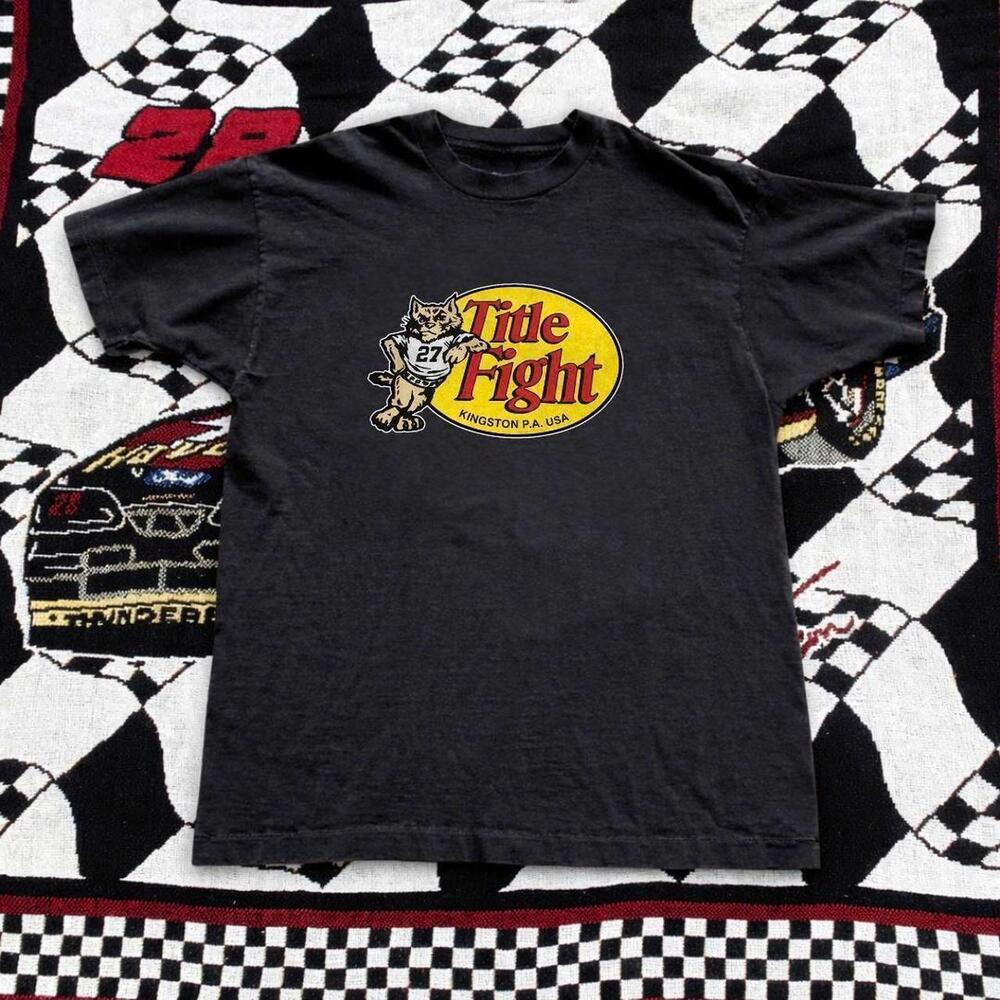 Black Title Fight Graphic Tee